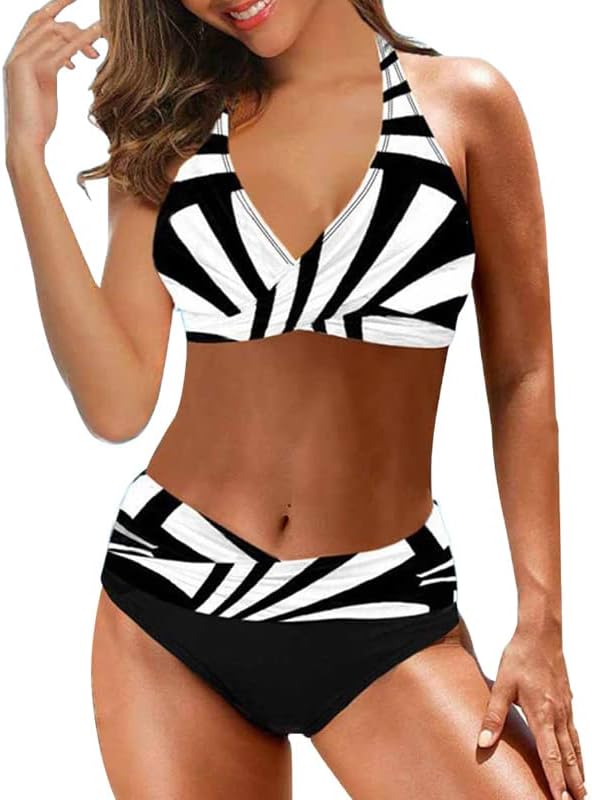 Amelia™ - Chic Striped Bikini