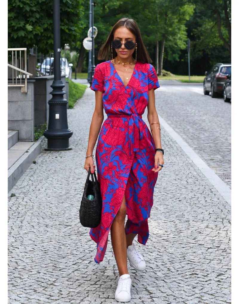 Ava™ - Chic Floral Elegance Dress