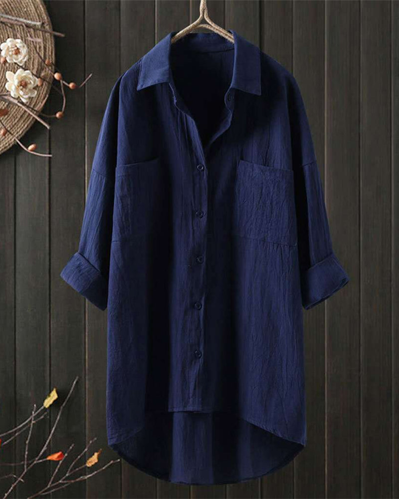 Sophia™ - Relaxed Fit Solid Color Top