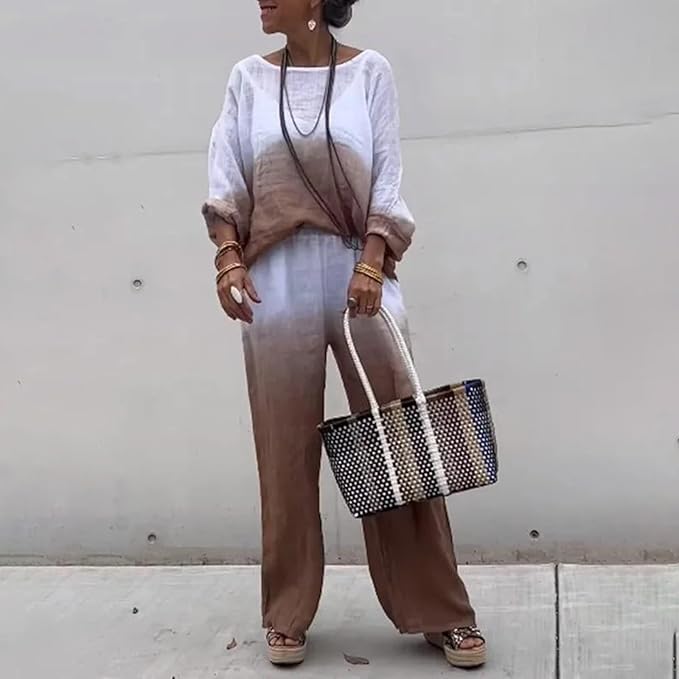 Olivia™ - Cozy Chic Relaxed Shirt and Pant Ensemble