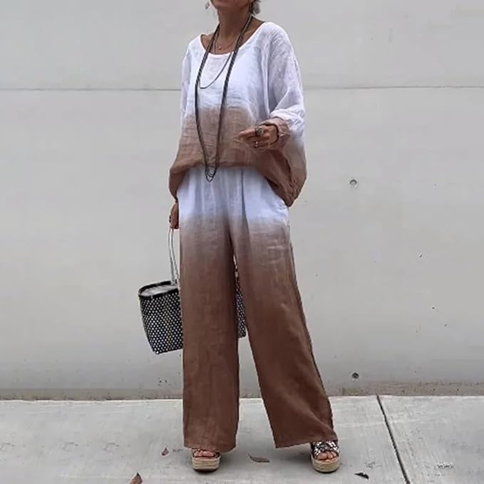 Olivia™ - Cozy Chic Relaxed Shirt and Pant Ensemble