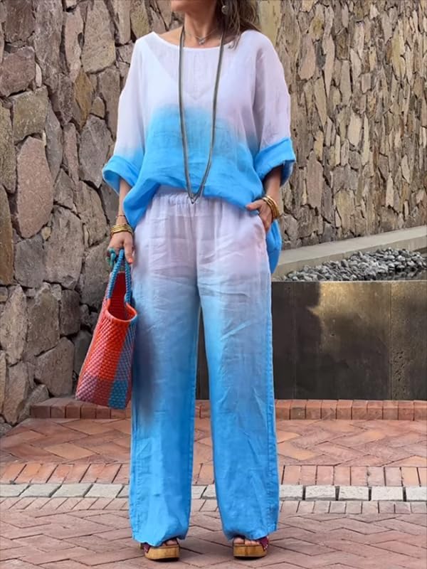 Olivia™ - Cozy Chic Relaxed Shirt and Pant Ensemble