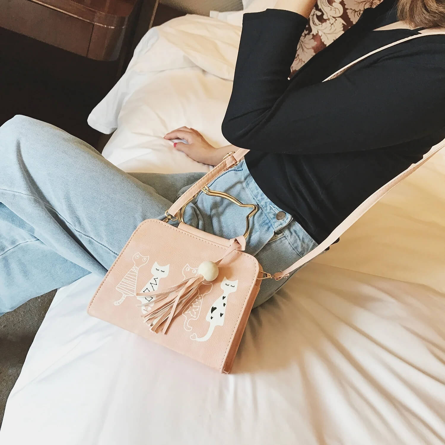 Layla™ - Adorable Kitty Handbag