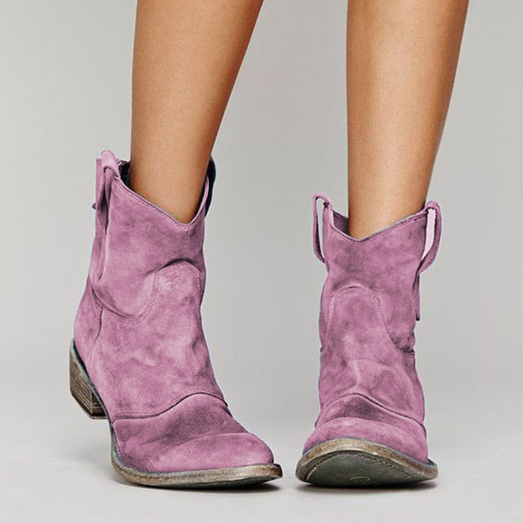 Carlotta – Chic Suede Ankle Boots for a Fashion-Forward Look