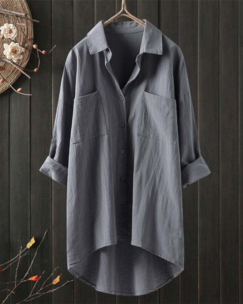 Sophia™ - Relaxed Fit Solid Color Top