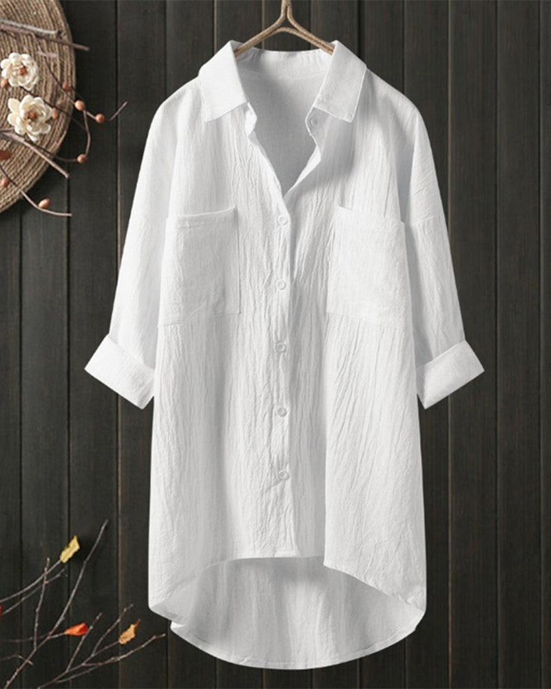 Sophia™ - Relaxed Fit Solid Color Top