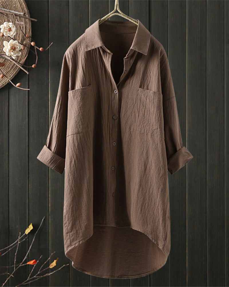 Sophia™ - Relaxed Fit Solid Color Top