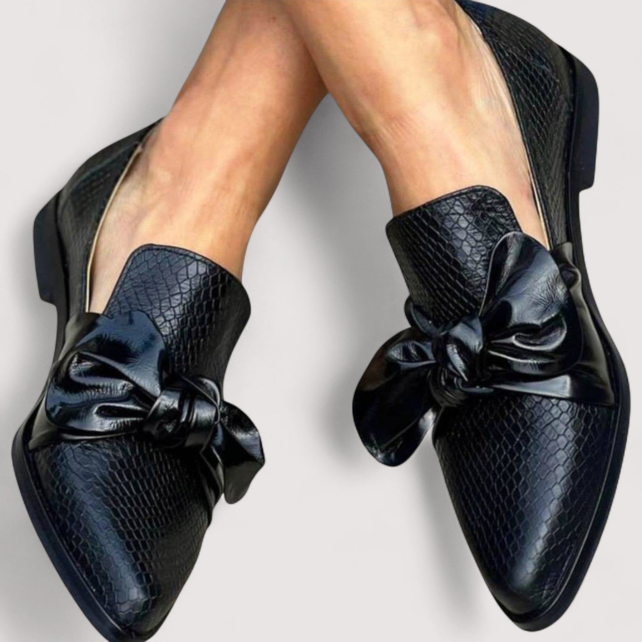 Elena | Chic Synthetic Leather Heels for a Sophisticated Style