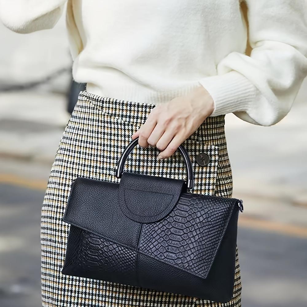 Grace™ Classic | Luxe Croc-Embossed Bag