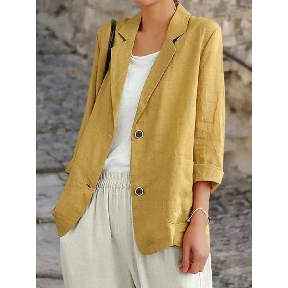 Valeria™ - Lightweight Blazer with Rolled Sleeves