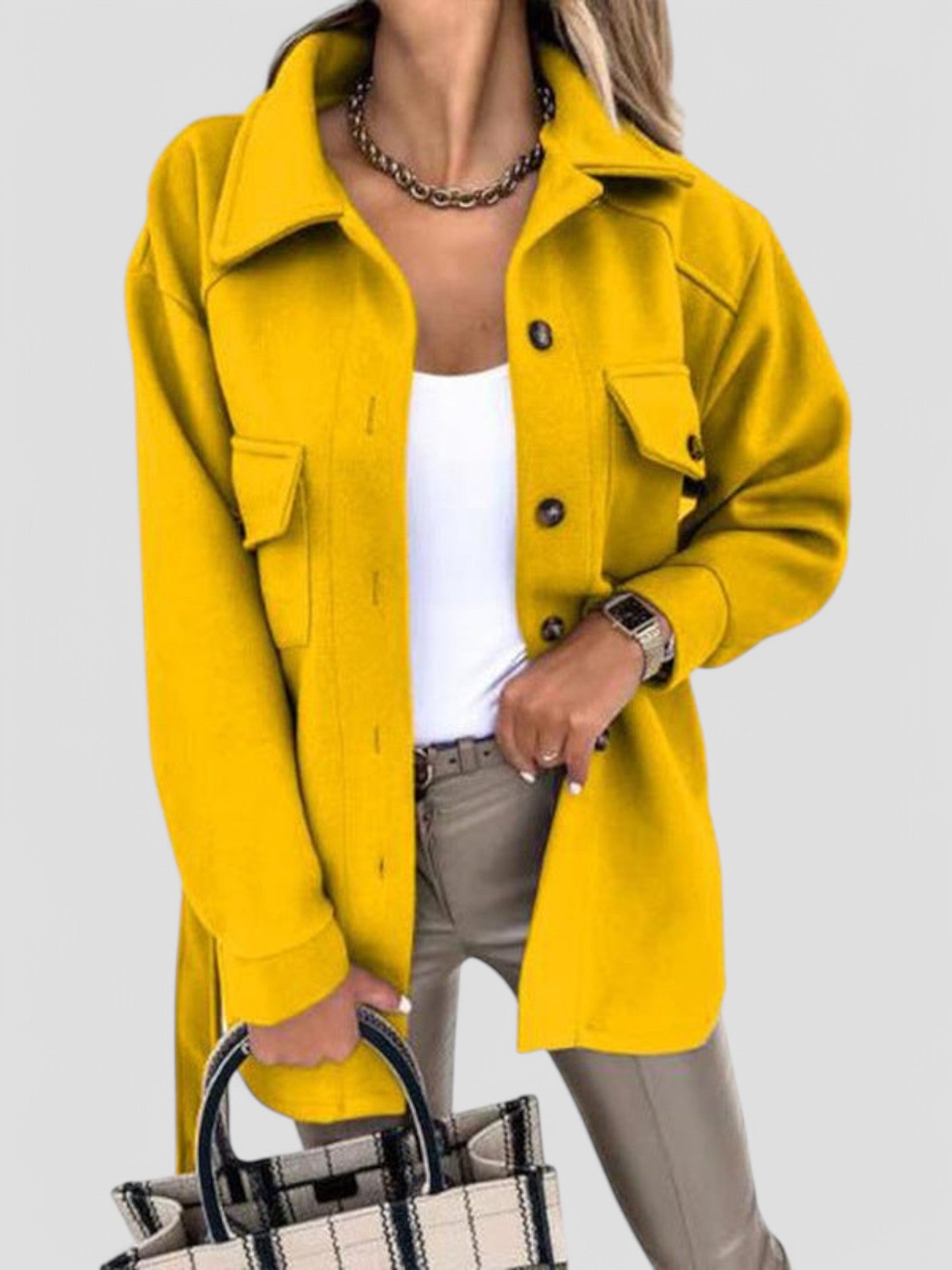 Emily - Stylish Summer Jacket with button closure