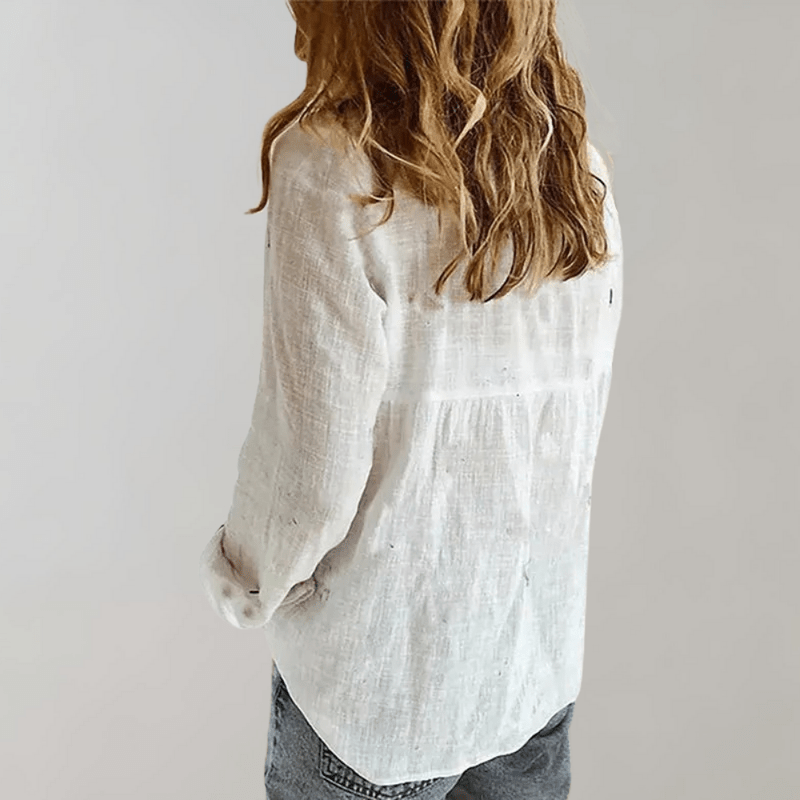 Elle - Stylish Versatile Cotton Blouse