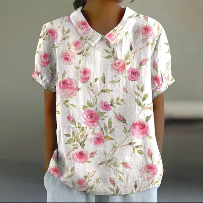 Lily™ - Chic Floral Blouse