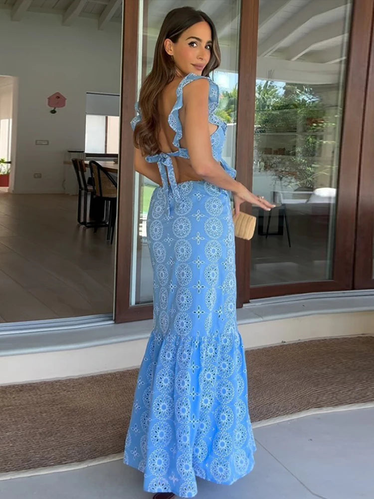 Sophie™ - Chic Ruffled Maxi Dress