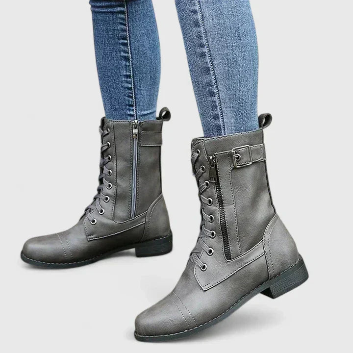 Romani™ – Chic Short Boots with Lacing and Contemporary Style for the Fashion-Forward