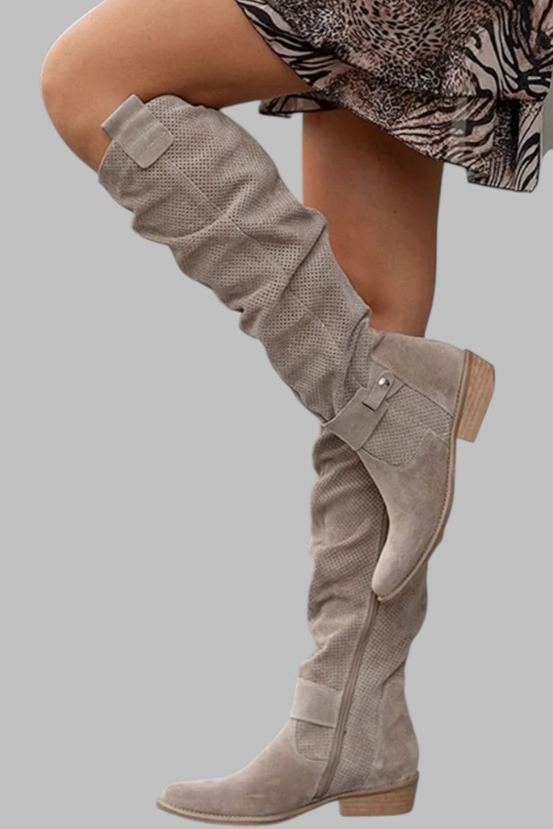 Noelle - Suede Boots