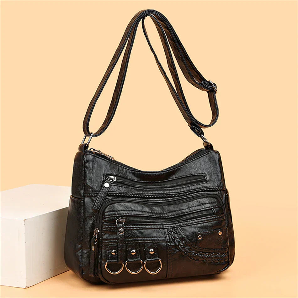 Sophia™ Retro Elegance | Cozy Zipper Pouch
