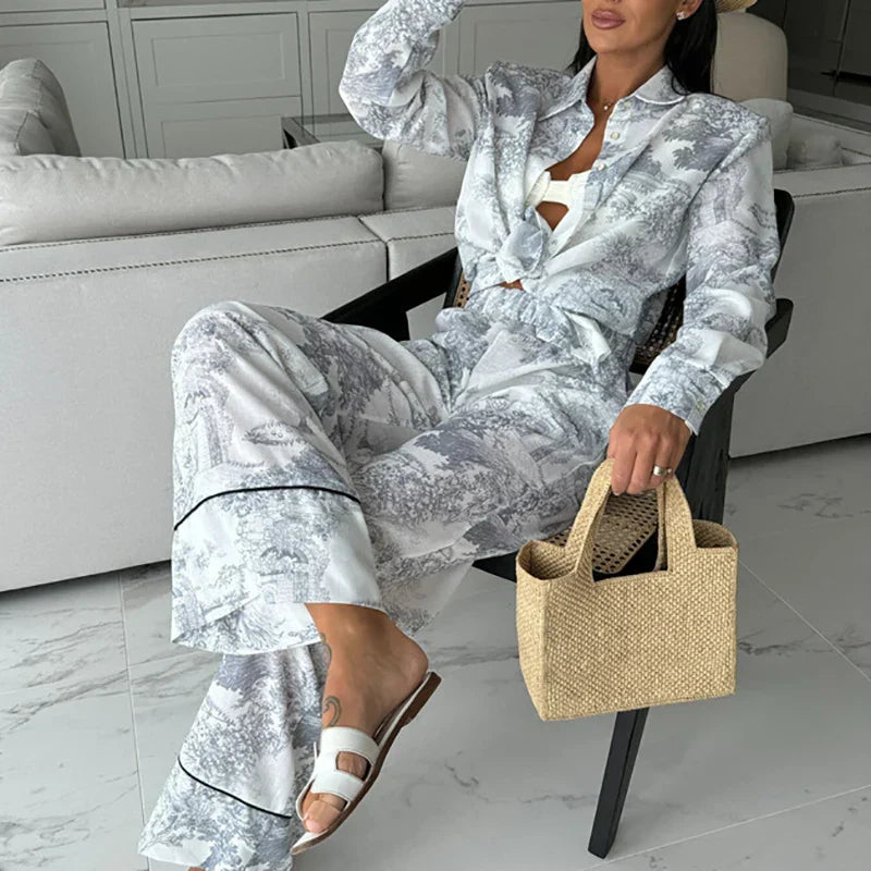 Sophie™ - Chic Long Sleeve Relaxed Fit 2 Piece Set