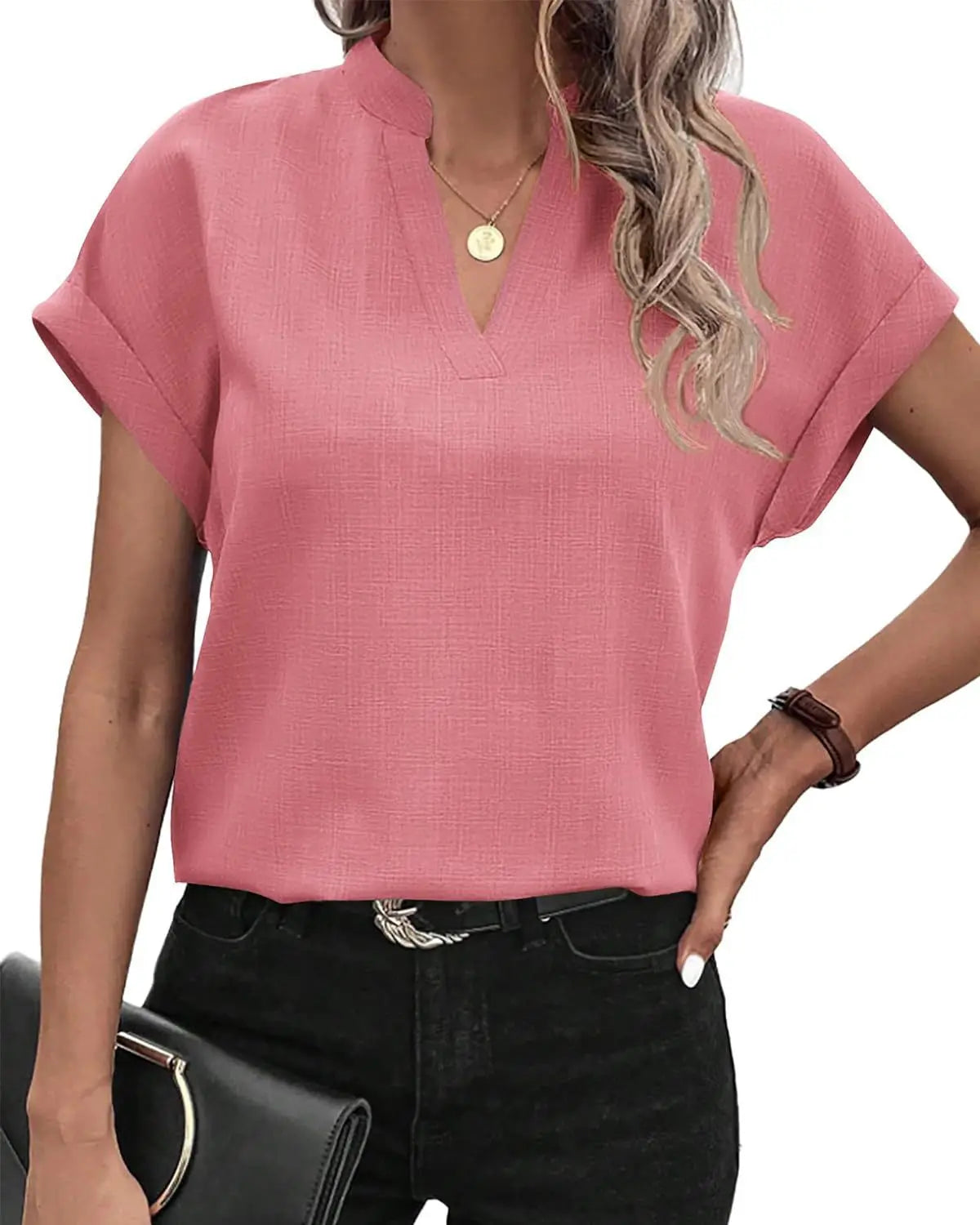 Vienna - Elegant V-Neck Blouse