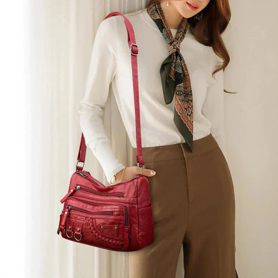 Sophia™ Retro Elegance | Cozy Zipper Pouch