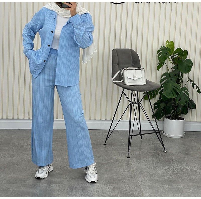Ava™ - Chic Chiffon Monochrome Ensemble