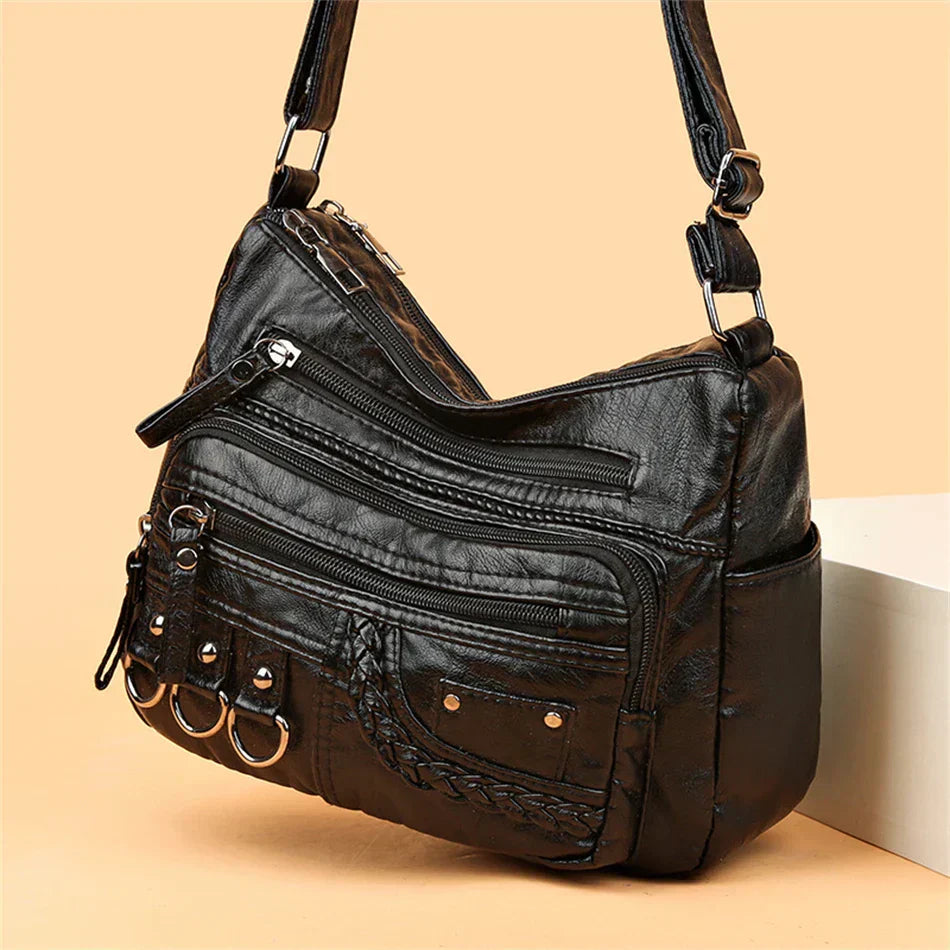 Sophia™ Retro Elegance | Cozy Zipper Pouch