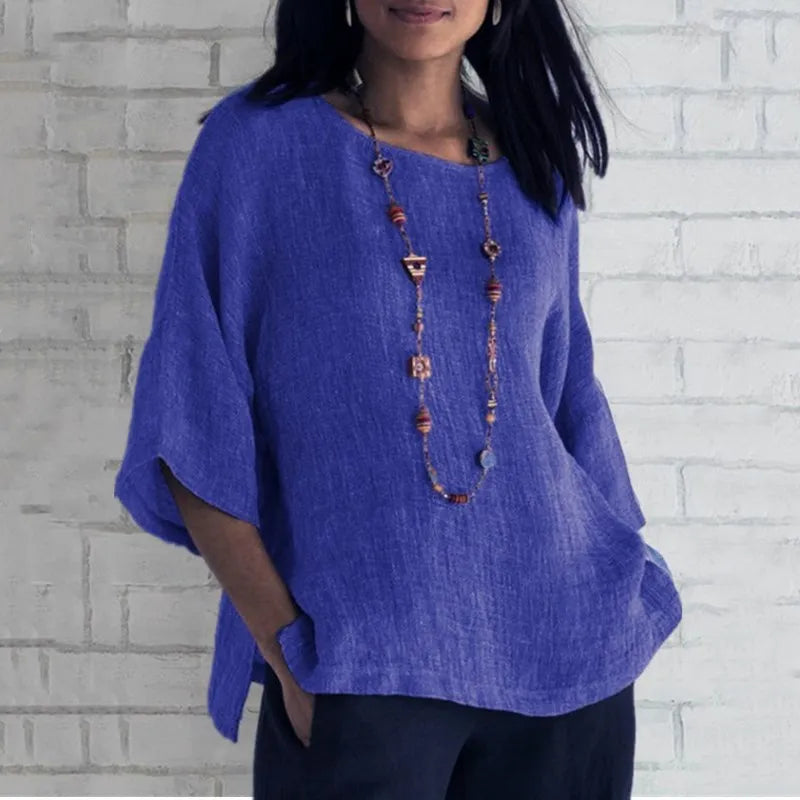 Sophia™ - Relaxed Linen Blouse