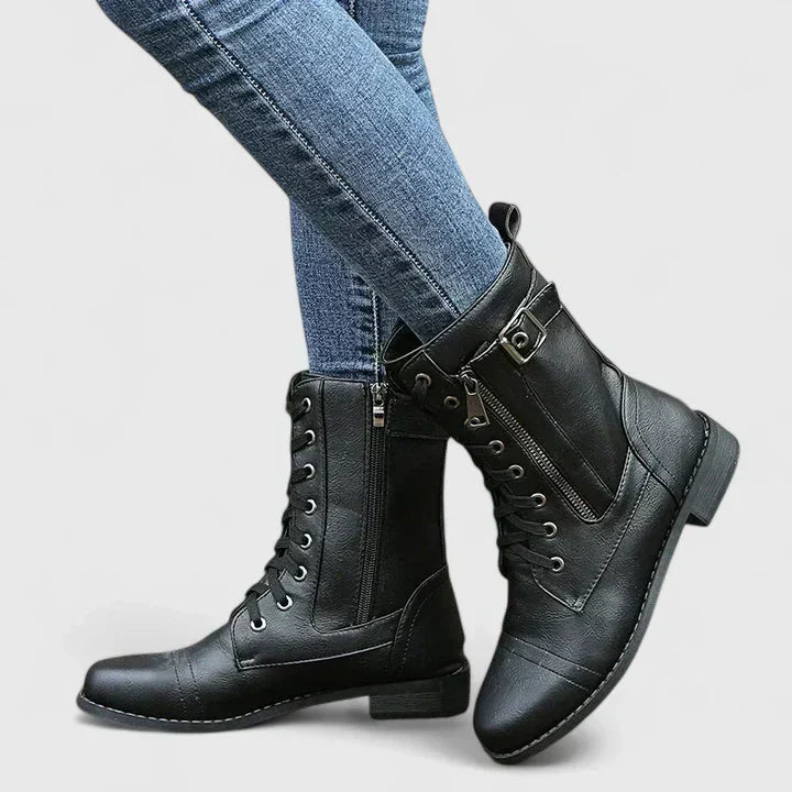 Romani™ – Chic Short Boots with Lacing and Contemporary Style for the Fashion-Forward