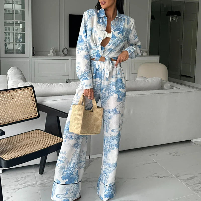 Sophie™ - Chic Long Sleeve Relaxed Fit 2 Piece Set