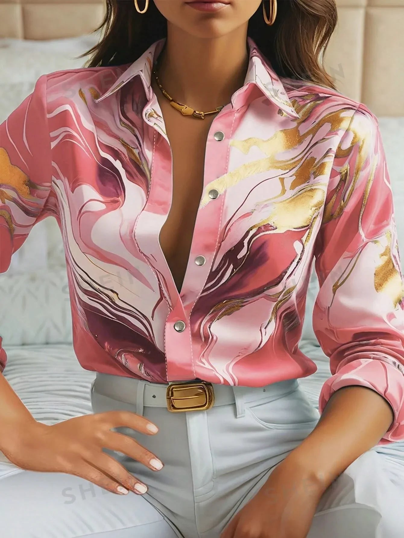 Emily™ - Chic Long Sleeve Blouse