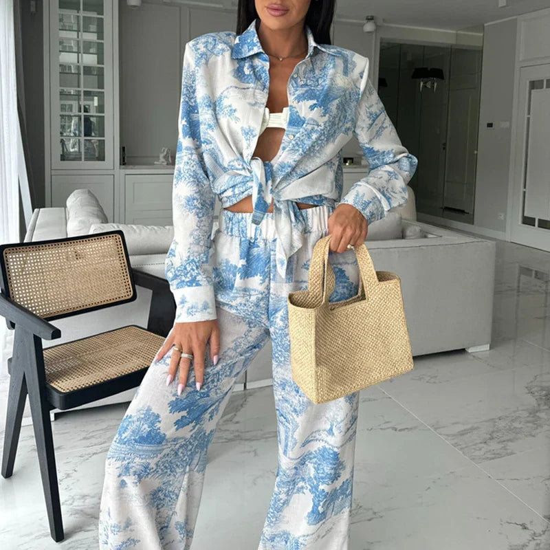 Sophie™ - Chic Long Sleeve Relaxed Fit 2 Piece Set