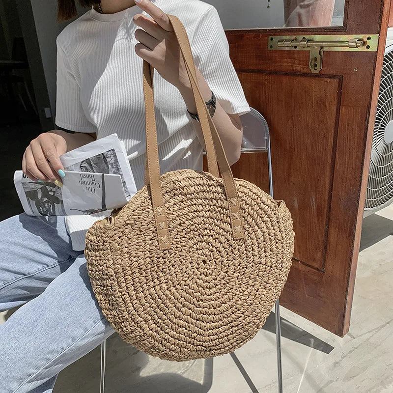 Sophie™ - Versatile Straw Tote Bag