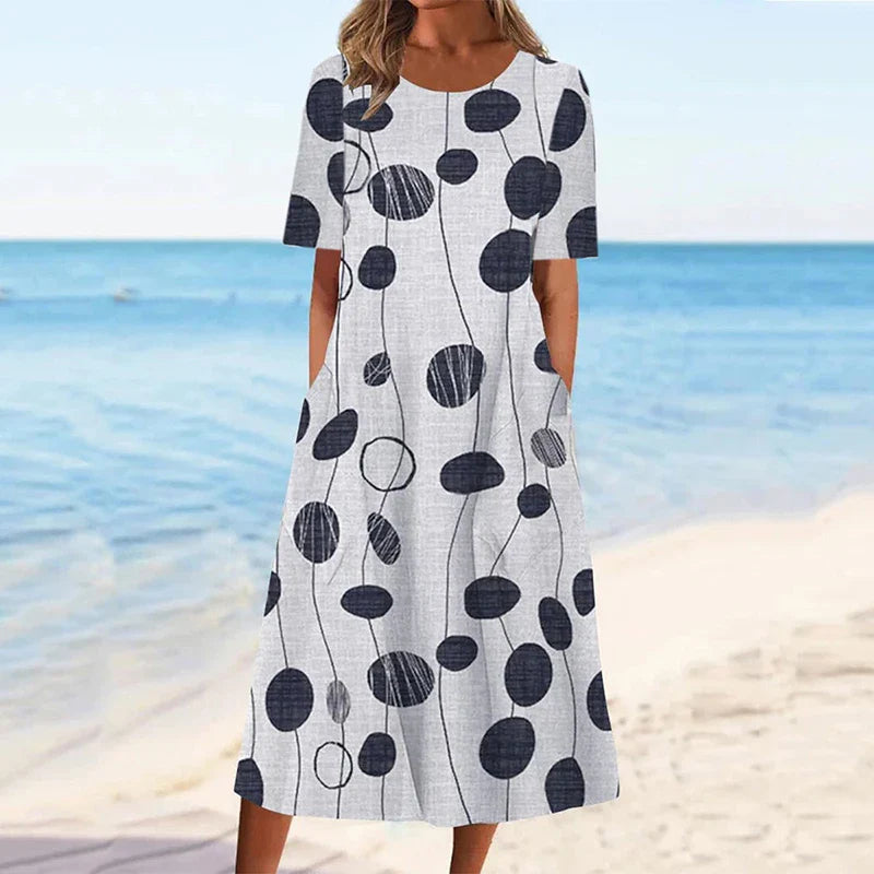 Emilia™ – Floral Dress With Tummy Coverage