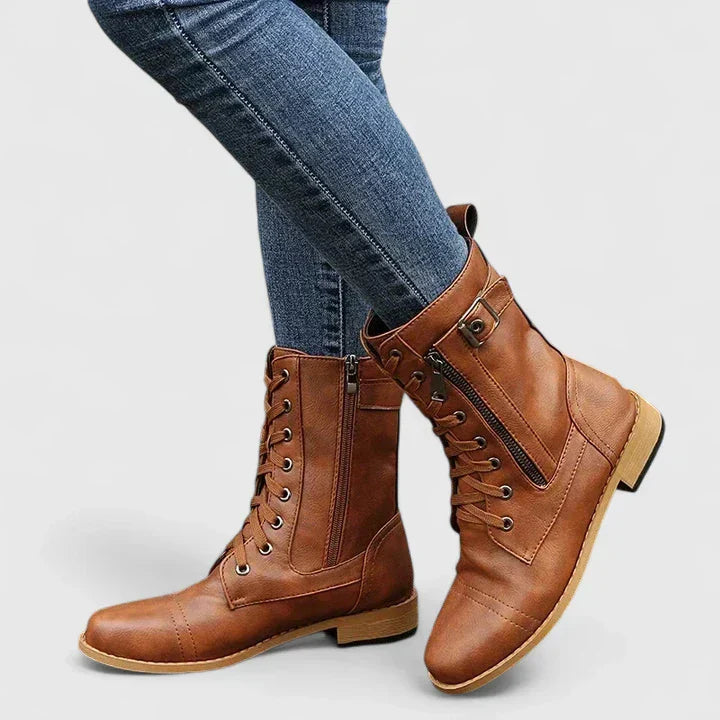 Romani™ – Chic Short Boots with Lacing and Contemporary Style for the Fashion-Forward