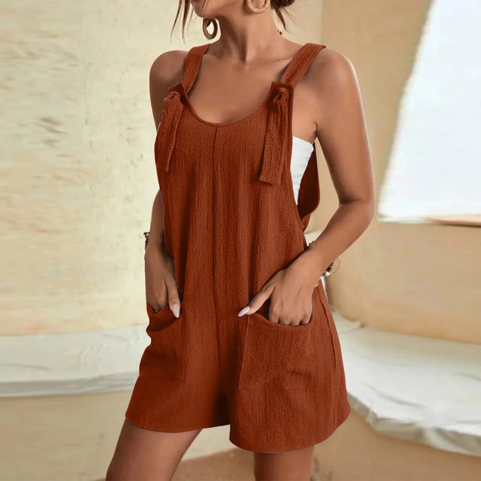 Sophie™ - Stylish Casual Tank Shorts Jumpsuit