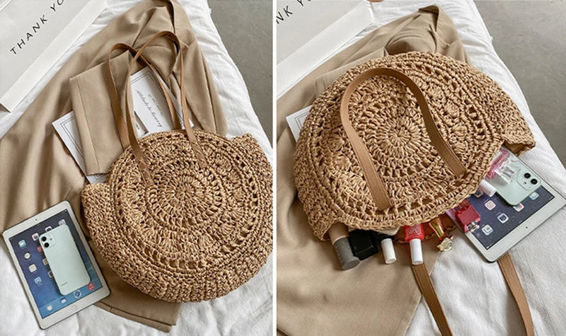 Sophie™ - Versatile Straw Tote Bag