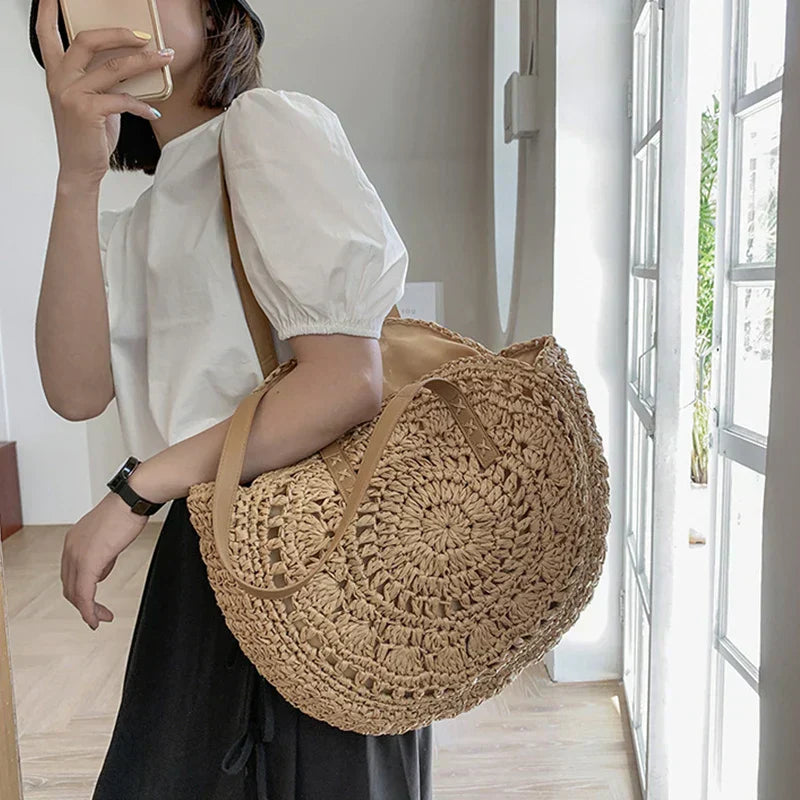 Sophie™ - Versatile Straw Tote Bag