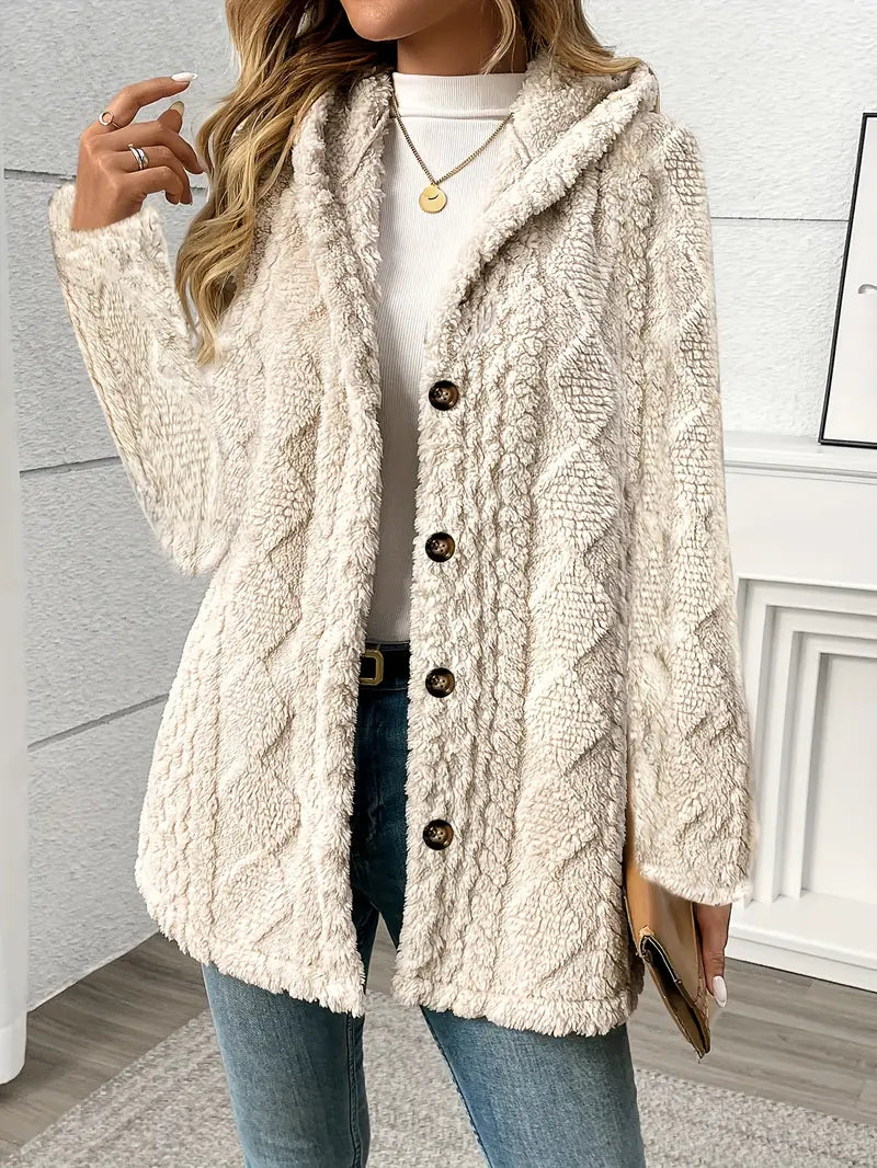 Olivia - Soft Textured Autumn Coat