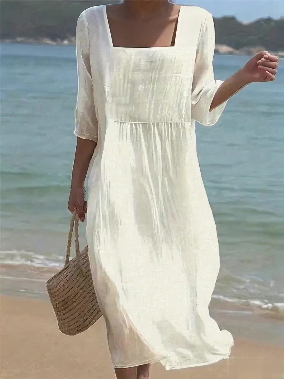 Lunelle – Loose-fitting linen dress