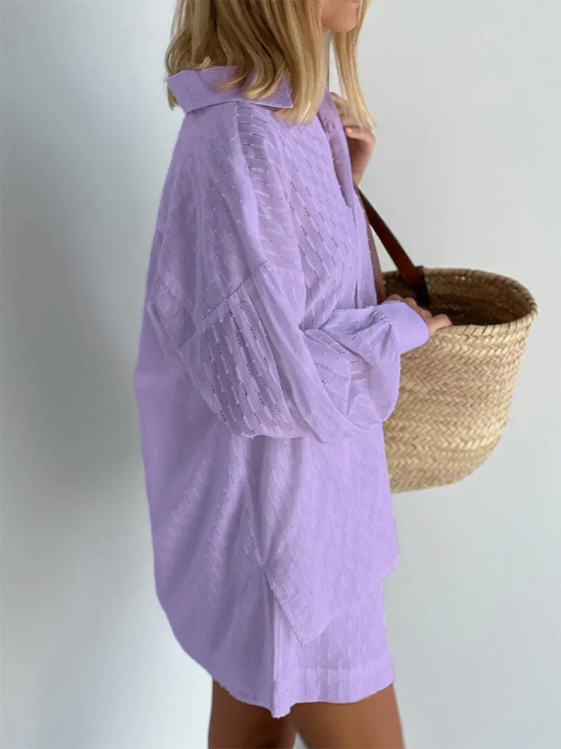 Charlotte™ - Effortlessly Stylish Breezy Shirt and Shorts Set