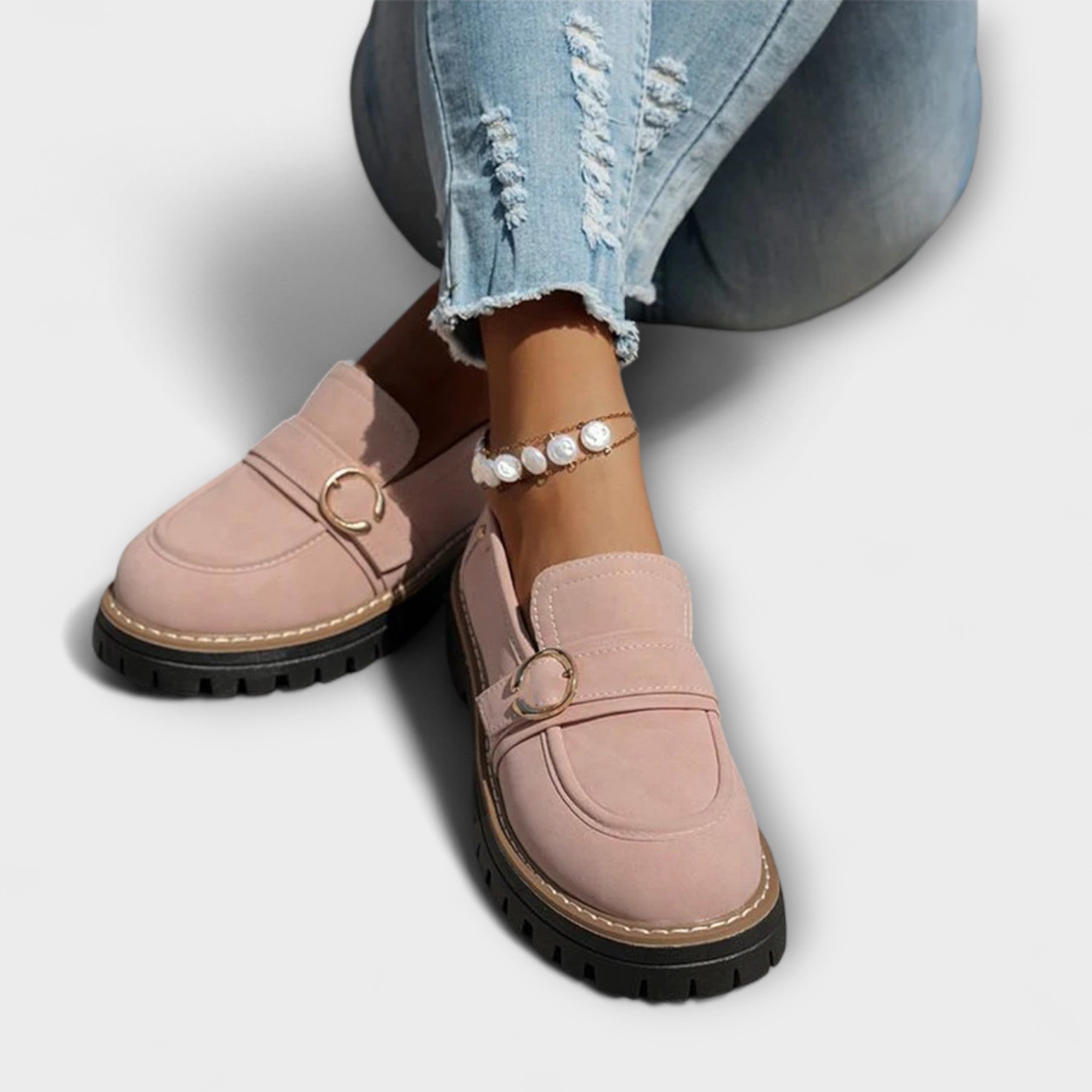 Mira – Chic and Versatile Round Toe Moccasins for a Refined Style