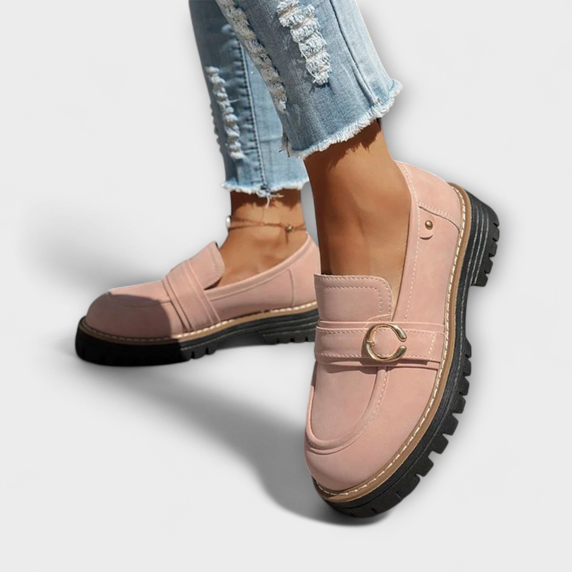 Mira – Chic and Versatile Round Toe Moccasins for a Refined Style