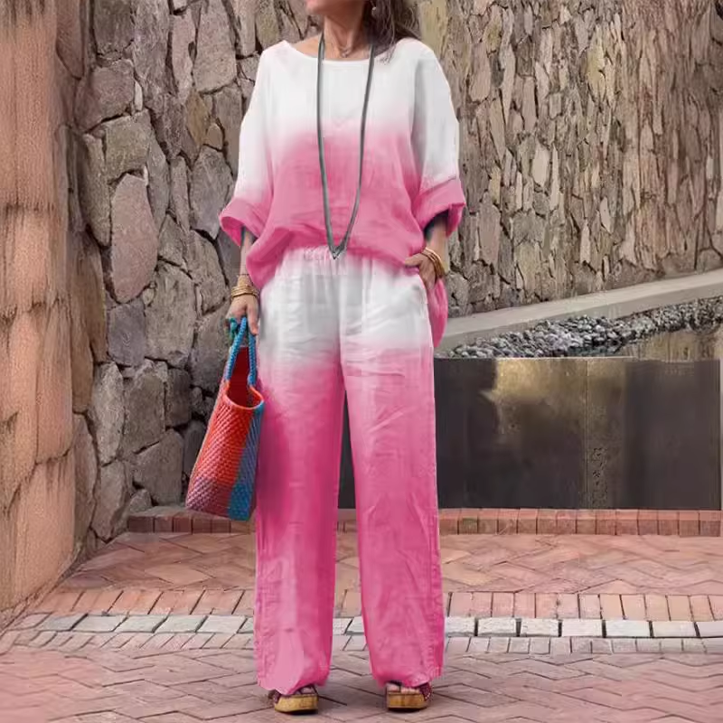 Olivia™ - Cozy Chic Relaxed Shirt and Pant Ensemble