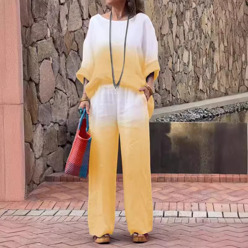 Olivia™ - Cozy Chic Relaxed Shirt and Pant Ensemble