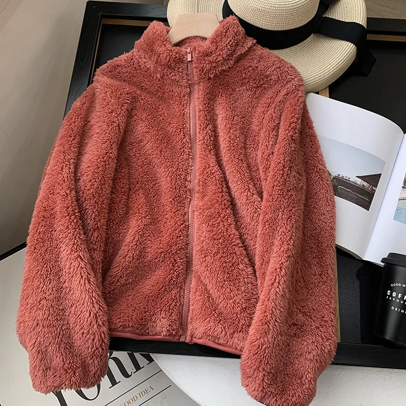 Riley™ - Snuggly Teddy Coat with Zip Closure