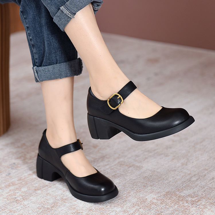 Sarah&Kate™| Agnes Leather Mary Janes