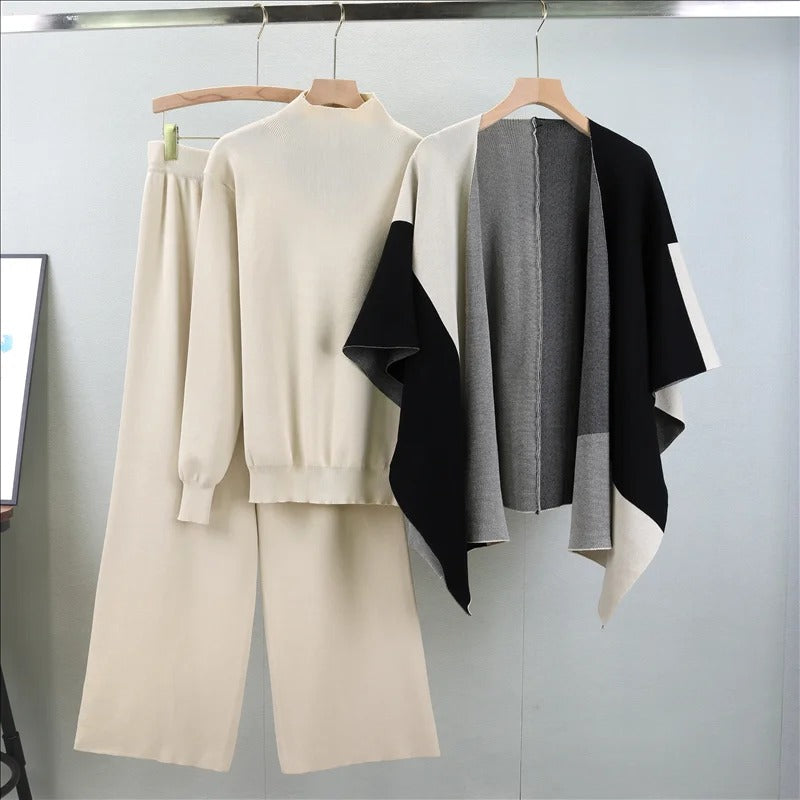 Alyssa™ - Chic Knitted Three-Piece Set