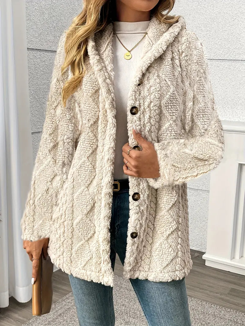 Olivia - Soft Textured Autumn Coat