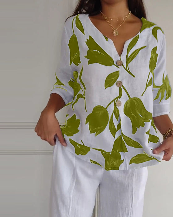 Abigail™ - Cozy V-Neck Tee