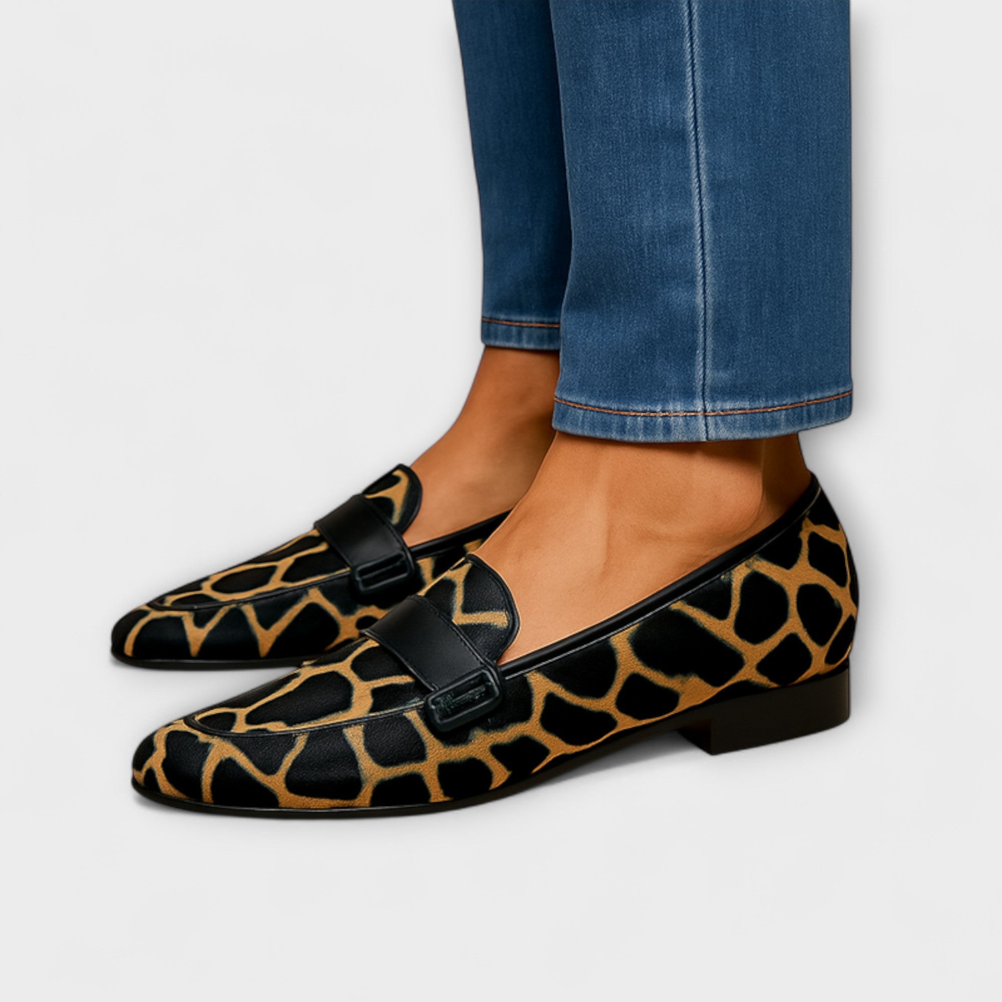 Mira - Chic Leopard Print Loafers for a Distinctive Look